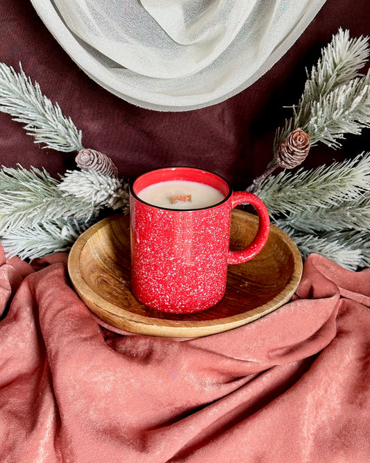 Red Speckled Campfire Mug 9 oz.