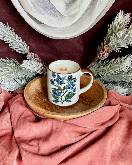 Juniper Flowers Speckled Mug 8 oz.