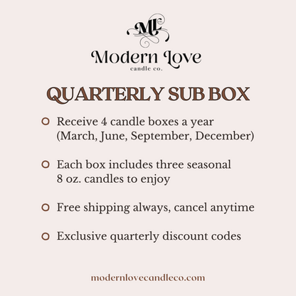 Quarterly Candle Subscription Box
